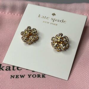 Kate spade bow bling earrings new with dust bag
